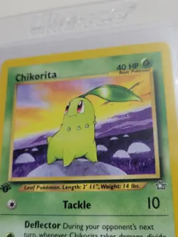 Chikorita - Pokemon Neo Genesis First 1st Edition #53 - Common - Image 3