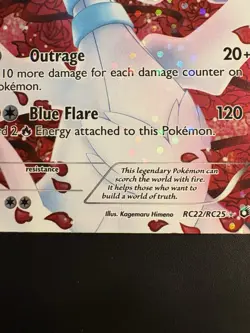 Reshiram RC22/RC25 Legendary Treasures: Radiant Collection Holo - Pokemon TCG MP - Image 5