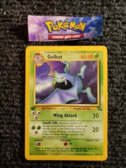 Pokemon TCG Golbat Fossil 34/62 Regular 1999-2000 1st Edition NM - Image 1