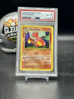 1999 Pokemon Base Set Unlimited Charmeleon 24/102 PSA 8 (CBMH) - Image 1