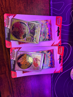 Pokemon TCG Destined Rivals Lot Of 2 Checklane Blister Packs Eevee & Zarude - Image 1