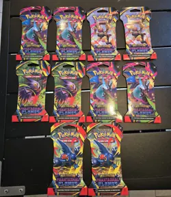 Pokemon TCG Mega Evolution Phantasmal Flames Booster Packs Lot Of 10 Sealed New - Image 1