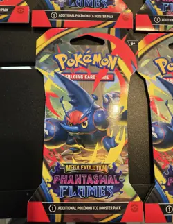 Pokemon TCG Mega Evolution Phantasmal Flames Booster Packs Lot Of 10 Sealed New - Image 3