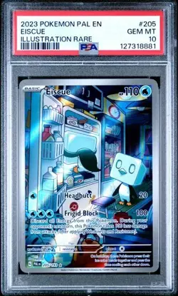 PSA 10 Pokemon tcg Eiscue 205/193 Sv02: Paldea Evolved Holo Illustration Rare. - Image 1