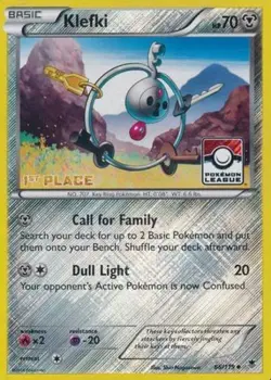 1x Klefki - 66/119 - 1st Place League Promo Damaged Pokemon Organized Play Promo - Image 1