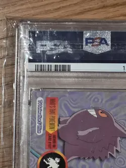 Topps Gengar 94 Animation Series 2 Foil Blue Logo Pokemon PSA 7 - Image 3