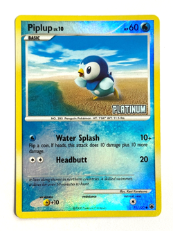 Pokemon TCG Piplup Burger King Promos Platinum Stamped Reverse Holo 71/100 MP - Image 1