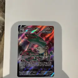 Pokemon TCG Rayquaza VMAX Silver Tempest Trainer Gallery TG20/TG30 Ultra Rare - Image 1