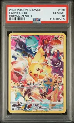 PSA 10 Pikachu - 160/159 - Crown Zenith - Pokemon - Read Description - Image 1