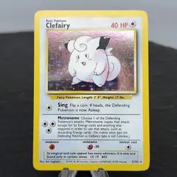 Clefairy Holo Rare 5/102 Base Set WOTC Pokemon TCG Unlimited NM Condition ? - Image 1