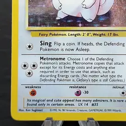 Clefairy Holo Rare 5/102 Base Set WOTC Pokemon TCG Unlimited NM Condition ? - Image 2
