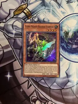 (YBL) Flying Pegasus Railroad Stampede LED4-EN036 Legendary Duelists 1st LP - Image 1