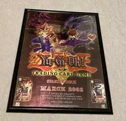 Yu-Gi-Oh! Starter Deck Poster Framed March 2002 18x24” - Image 1