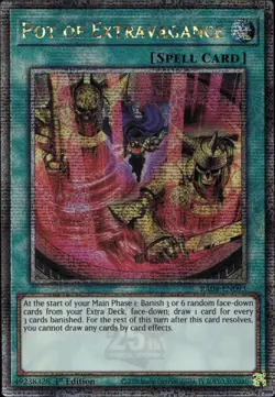 Pot of Extravagance Alt Art 1st Ed Quarter Century RA04-EN093 Yu-Gi-Oh! - Image 1
