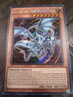Yugioh! Heart of the Blue-Eyes - ROTA-EN004 - Secret Rare - 1st Edition Near Min - Image 1