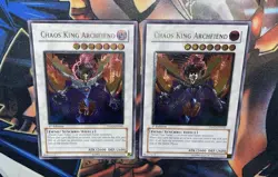 Yugioh 2010 Chaos King Archfiend TSHD-EN041 1st Ed Ultimate Rare VLP X2 - Image 1