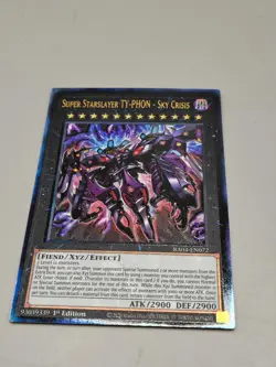 Yugioh Super Starslayer TY-PHON-Sky Crisis RA04-EN072 Prismatic Ultimate Rare NM - Image 1