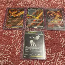 Team Rockets Moltres Ex Promo Cards & Absol Ex Mega evolution SIR 180/132 - Image 1