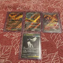 Team Rockets Moltres Ex Promo Cards & Absol Ex Mega evolution SIR 180/132 - Image 2