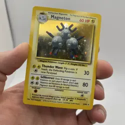 Pokemon TCG Magneton Base Set Holo Unlimited Rare Card 9/102 - Image 2