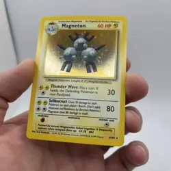 Pokemon TCG Magneton Base Set Holo Unlimited Rare Card 9/102 - Image 4