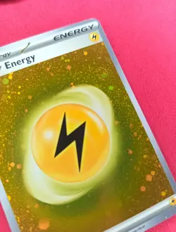 Pokemon Card - Lightening Energy - SVE 004 Cosmos Holo With Swirls! ?? - Image 2