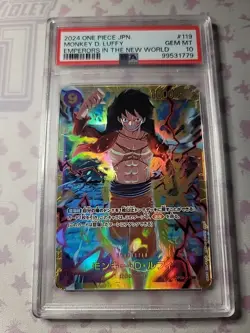 1 day PSA 10 Monkey D. Luffy OP09-119 SEC One Piece Card CCG Japanese 2024 - Image 1
