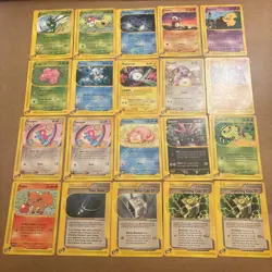 Pokemon Aquapolis 20 Card Lot Common And Uncommon Cards LP MP And HP - Image 1