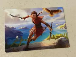 mtg gold signature Kassandra Eagle Bearer, Assassin's Creed Art Series card 6/20 - Image 1