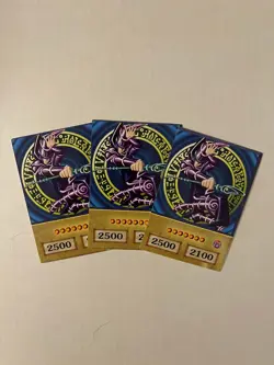 3x Dark Magician Set | Orica Yu-Gi-Oh Anime Style Card DIY Custom As seen on tv - Image 1