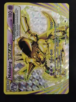 Nidoking BREAK 46/108 Evolutions Holo Pokemon Card - Image 1