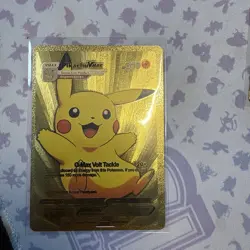 Pokemon Pikachu Vmax gold foil card HP310 G-max Volt Tackle - Image 1