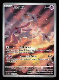 Mesprit 204/191 Illustration Rare Surging Sparks Pokemon Card - Image 1