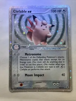 Clefable EX 106/112 Holo Ultra Rare EX FireRed & LeafGreen Pokemon Card -MP - Image 1