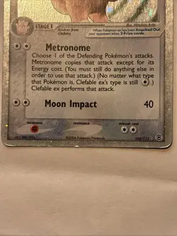 Clefable EX 106/112 Holo Ultra Rare EX FireRed & LeafGreen Pokemon Card -MP - Image 3