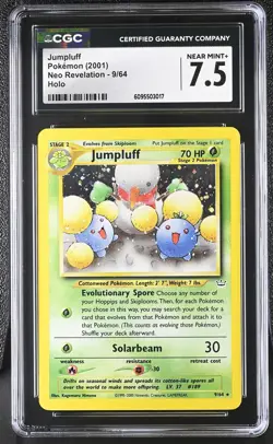 CGC 7.5 Jumpluff 9/64 Holo Neo Revelation Pokemon Card - Image 1