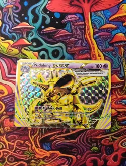 Nidoking BREAK 46/108 - XY Evolutions - Holo Rare Pokemon Card 2016 - Image 1