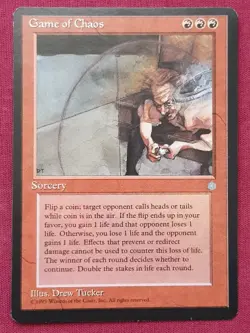 Magic The Gathering ICE AGE GAME OF CHAOS red card MTG - Image 1
