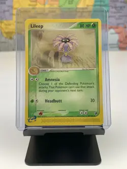 SHIPS SAME DAY Pokemon e-Reader Card NM Lileep 43/100 Stage 1 Grass Type 2003 - Image 1