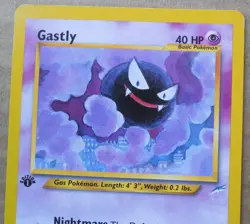 Gastly 65/105 1st Edition Common Non-Holo Neo Destiny Pokemon Card LP - Image 2