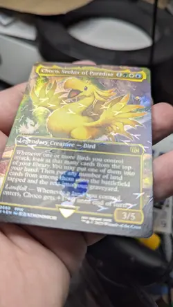 1x Choco Seeker Of Paradis Borderless Chocobo Track Foil NM Final Fantasy MTG x1 - Image 2