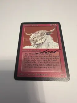 Hurloon Minotaur Alpha Signed Autograph Anson Maddocks - Image 1