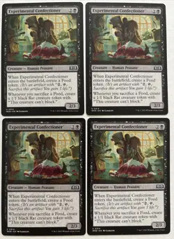 4x Experimental Confectioner - NM Playset - Wilds of Eldraine - Black Food - Image 1