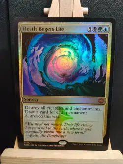 Death Begets Life FOIL - Tarkir Dragonstorm - Mythic - NM (see pics) MTG - Image 1