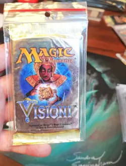 Magic The Gathering: BOOSTER PACK Visions MTG Factory SEALED Visioni ITALIAN Ita - Image 1