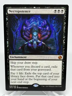 MTG Necropotence Iconic Masters Mythic Rare MINT PACK FRESH ?Free Shipping Fast - Image 1