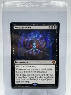 MTG Necropotence Iconic Masters Mythic Rare MINT PACK FRESH ?Free Shipping Fast - Image 3