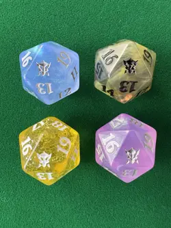 Magic The Gathering Dice D20 Spin down Counter Rare Assorted Lot (qty 18) - Image 1