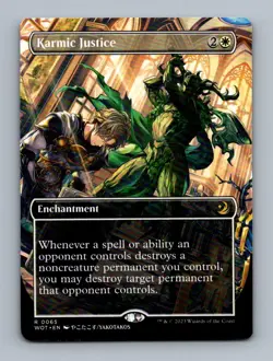 #65 2023 Wilds of Eldraine: Enchanting Tales WOT Karmic Justice RARE - Image 1