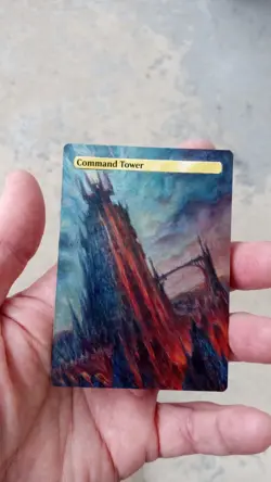MtG Command Tower Full Magic Altered Hand Painted Art Original Alter - Image 3